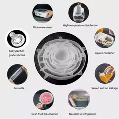 12 Peças Tampas Panela Silicone Universal Reutilizável Elást - comprar online