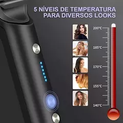 Escova Alisadora Bivolt 5 em 1 Alisa Hidrata Modela Alinha e - loja online