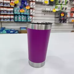 Copo Térmico Aço Inox Isolamento com tampa e abridor 473ml - Drop Conexion