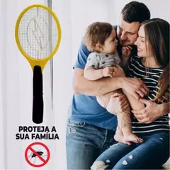 Raquete Elétrica Mata Mosquito Dengue Insetos Recarregável B