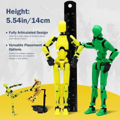 Figura de ação Dummy13 impressa em 3D de pré-montagem, Tian13 articulada, decoração de mesa articulada T13, acessórios 12 em 1, melhor presente de fes - comprar online