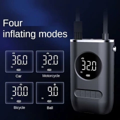 YFJJFY Compressor de ar portátil com inflador de pneu mini com bateria recarregável de 4000 mAh, bomba de pneu sem fio 150 PSI, luz de emergência LED, - comprar online