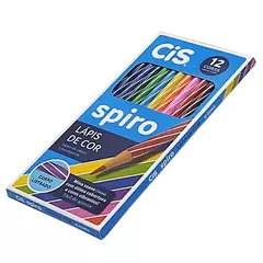 Estojo de Lápis de Cor Spiro CiS - 12 Cores