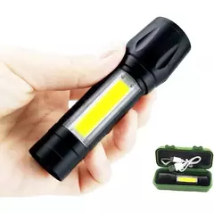 LANTERNA MINI TATICA COM LED XPE E COB RECARREGAVEL COM LUZ LATERAL BOM4303 LANTERNA MINI TATICA COM LED XPE E COB RECARREGAVEL COM LUZ LATERAL BOM430 na internet
