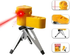 Nível Laser Nivelador Giratório Tripé ABS Profissional 360° Com 6 Modos Mini Tripé Marcenaria Engenharia LED Noturno Cruz Multifuncional PREMIUM - comprar online