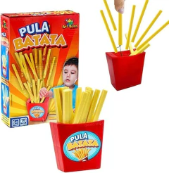 Jogo Pula Batata Puxa Batatinha Frita Brinquedo Jogos de Mesa Infantil Criança Brinquedos Família