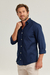 Camisa Casual Azul Marinho