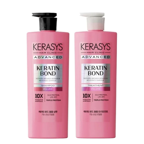 Kerasys Keratin Bond Volume Kit (Shampoo 600ml e Tratamento 600ml)