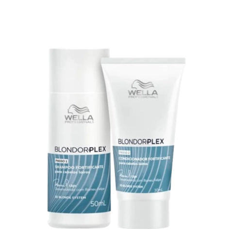 Kit miniatura shampoo e condicionador Blondorplex Wella