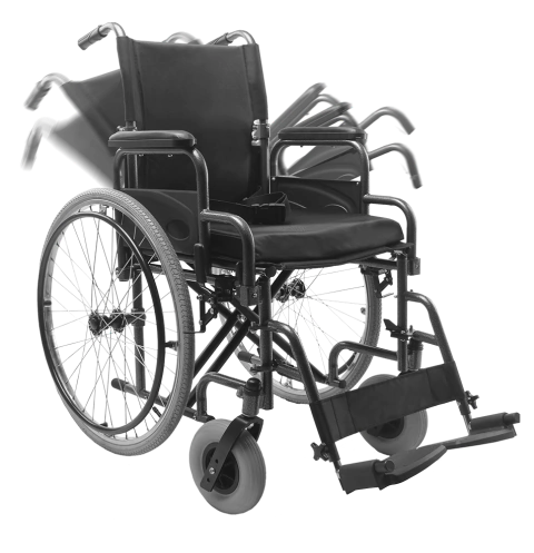 Cadeira de Rodas Aço Dobrável até 120 Kg D400 Dellamed