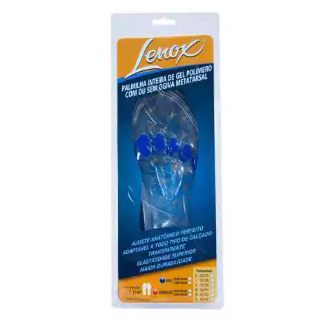 Palmilha Inteira de Gel Polímero Com Ogiva Metatarsal