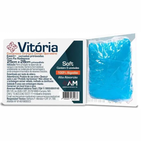 Campo Operatório Estéril 25x28cm C/5un - Vitória