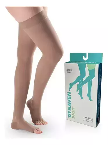 Meia Compressiva Sigvaris Dynaven Basic At Comp. 20-30 Bege - comprar online