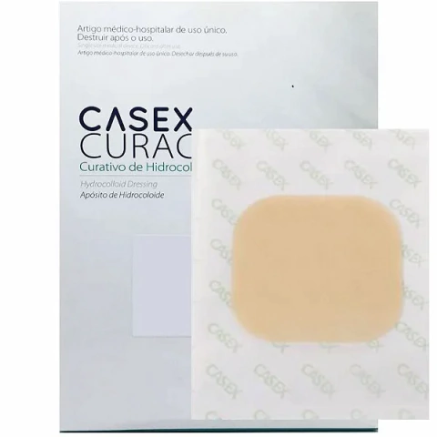Curativo Hidrocoloide Extra Fino Tam. 10x10 Casex Placa - 1 Unidade
