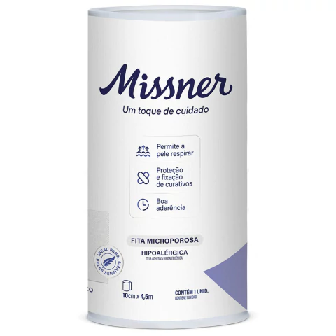 Fita Micropore Hipoalérgica Branco - Missner