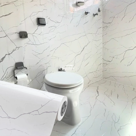 Adesivo Mármore Alba Brilho – Vinil Adesivo Decorativo 1,22m - comprar online