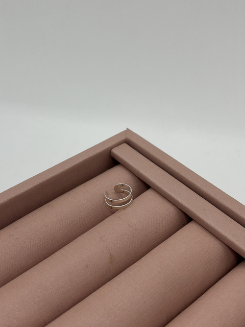 PIERCING FAKE DUPLO - PRATA 925