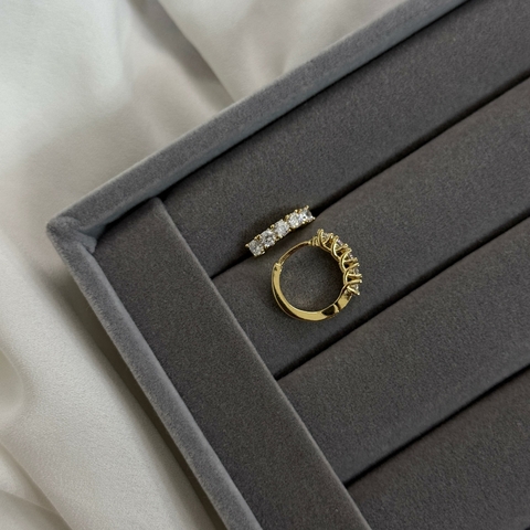 ARGOLA CRISTAIS - OURO - comprar online
