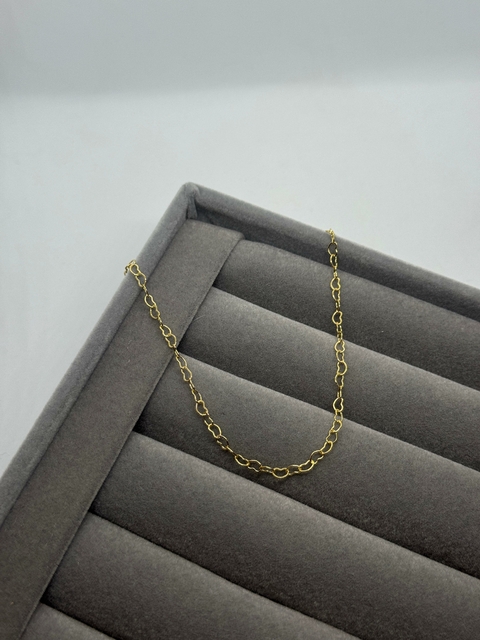 CHOKER ELOS CORAÇÃO OURO - comprar online