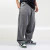 Calça baggy jeans cinza