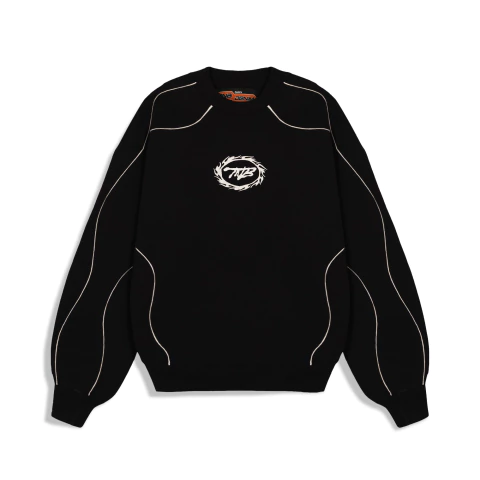 casaco preto com branco