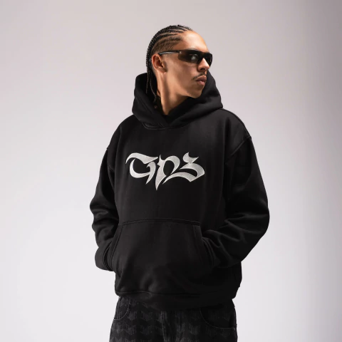 Moletom preto com bordado