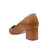 Scarpin Feminino de Couro com Salto Grosso - comprar online