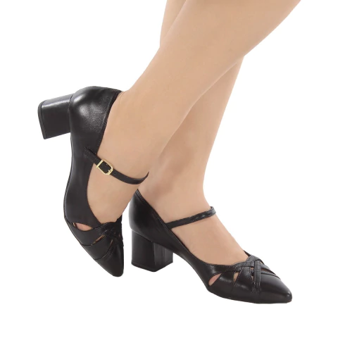 Scarpin Salto Grosso