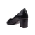 Peep Toe Feminino de Couro com Salto Grosso