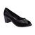 Peep Toe Feminino de Couro com Salto Grosso - comprar online