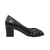 Peep Toe Feminino de Couro com Salto Grosso - loja online