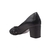 Imagem do Peep Toe Feminino de Couro com Salto Grosso