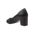Imagem do Peep Toe Feminino de Couro com Salto Grosso