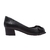 Imagem do Peep Toe Feminino de Couro com Salto Baixo