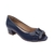 Imagem do Peep Toe Feminino de Couro com Salto Baixo