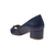 Peep Toe Feminino de Couro com Salto Baixo