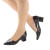 Scarpin Salto Grosso em Couro - comprar online