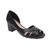 Peep Toe Feminino de Couro com Salto Grosso - comprar online