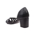 Peep Toe Feminino de Couro com Salto Grosso na internet