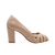 Peep Toe Feminino de Couro com Salto Grosso na internet