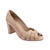 Peep Toe Feminino de Couro com Salto Grosso - loja online