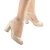 Peep Toe Feminino de Couro com Salto Grosso na internet