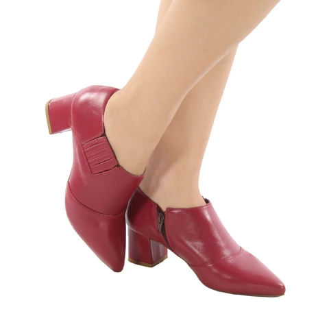 Bota Cano Curto de Couro - comprar online