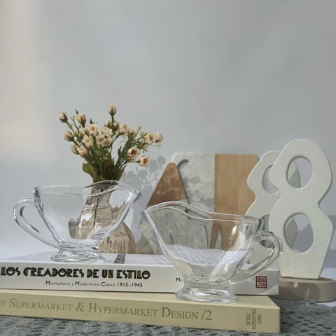 Set x2 Salseros De Vidrio