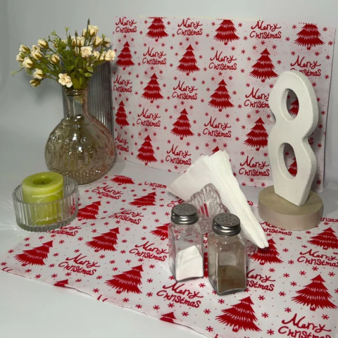 Individual Navideño Blanca Navidad - comprar online