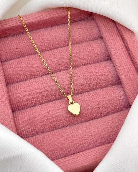 Colar coração cheio - comprar online