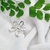 Anel flor grande prata - comprar online