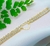 Choker navete zircônias coração dourada