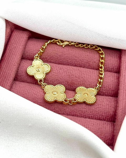 Pulseira inspiração Virgínia dourada