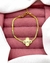 Pulseira trevo dourada